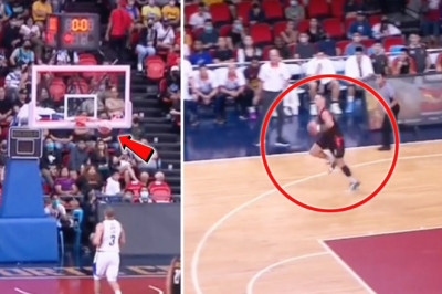 Yang shocks magnolia w/ crazy full court 90 feet shot! 