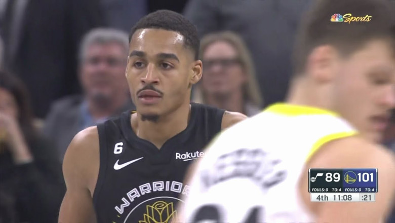 Explain One Play: Warriors unlock Jordan Poole with a Spurs play, the bench holds the lead vs Jazz