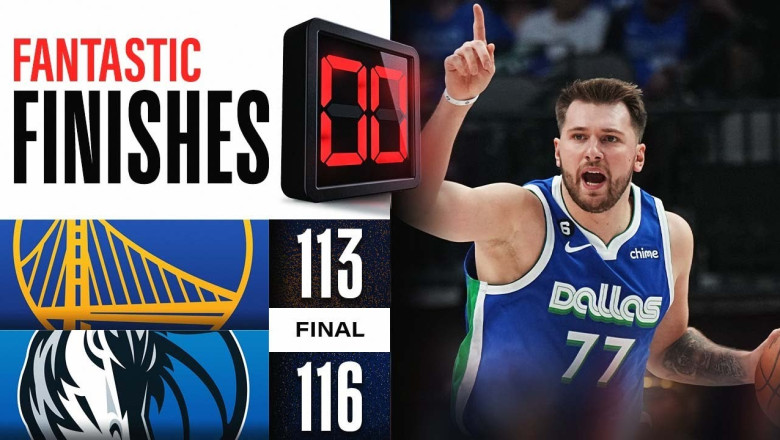 Mavs &amp; Warriors Trade Buckets Late In Thrilling Finish 👀