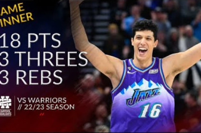 Simone Fontecchio 18 pts 3 threes 3 rebs vs Warriors 22/23 season