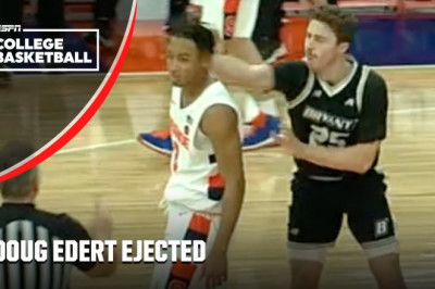Doug Edert and Syracuse's Judah Mintz EJECTED for slapping each other 😳 | ESPN College Basketball