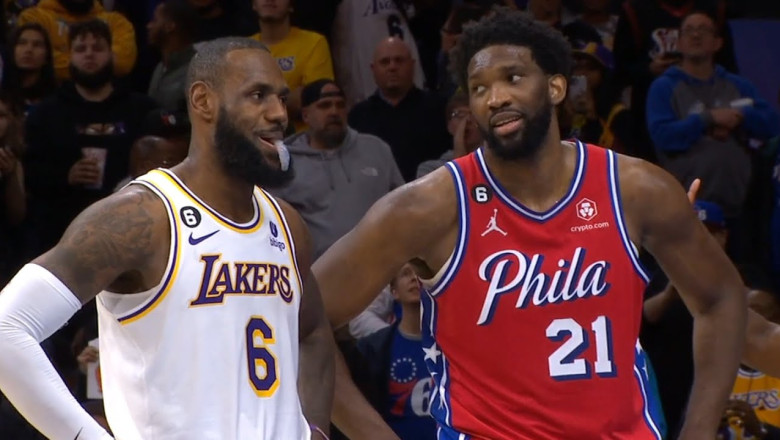 Lakers score 9 points in final 30 seconds to force Overtime vs 76ers
