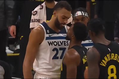 Ruby Gobert scores one last bucket and gets boos from his old team and  confronted by Malik Beasley