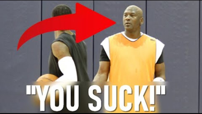 ( 51 YEARS OLD ) MICHAEL JORDAN VS NBA TEAM 😮  #NBA