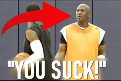 ( 51 YEARS OLD ) MICHAEL JORDAN VS NBA TEAM 😮  #NBA