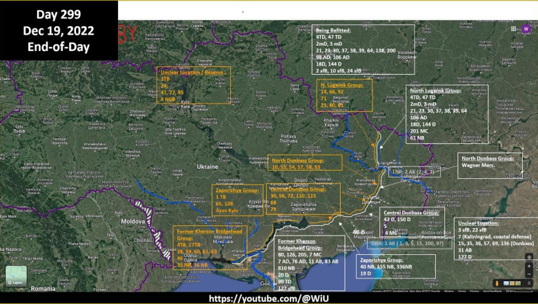 Ukraine: military situation with maps Dec 19, 2022