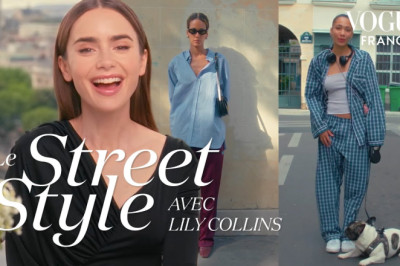 Que pense Lily Collins, star d'Emily in Paris, des looks à Paris ? | LE STREET STYLE | Vogue France