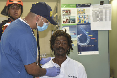 A sailor has been rescued after being adrift in Caribbean for 24 days