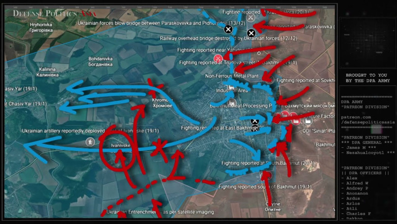 [ Battle of Bakhmut ] Bakhmut semi-encircled as Russian forces attacks ...