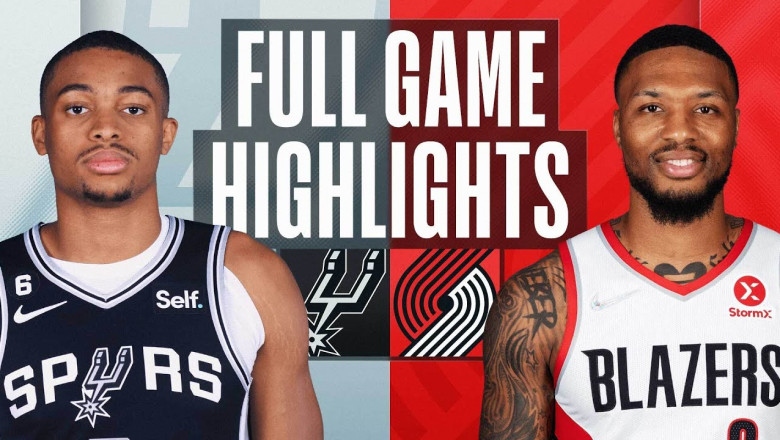 SPURS at TRAIL BLAZERS | FULL GAME HIGHLIGHTS | January 23, 2023