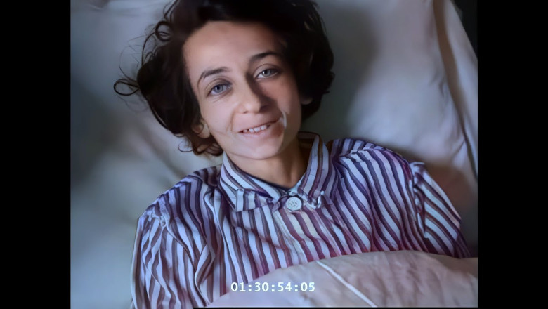 Holocaust victims under U.S. Army medical cares. [4k, 60fps, colorized] (1945)