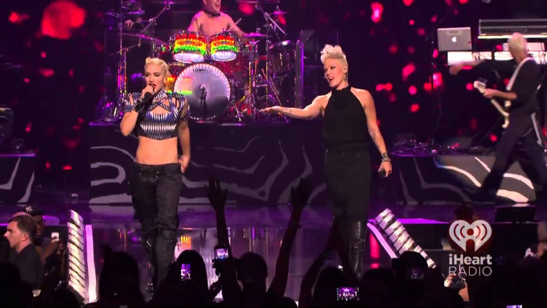No Doubt ,HD,Just a Girl with PInk , live, iHeartRadio Music Festival   2012