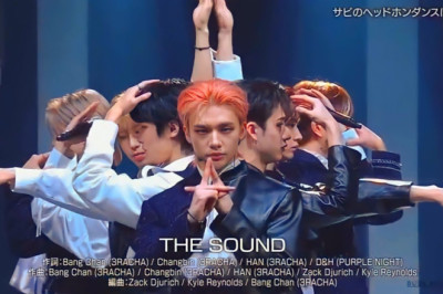 Performance of Stray Kids with the song