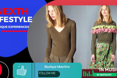 Boutique Moschino | Playful, fun, often feature bright colors, bold prints, and unexpected details