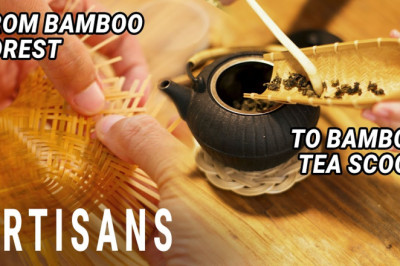 Weaving a Bamboo Tea Scoop from Scratch | ASMR Process