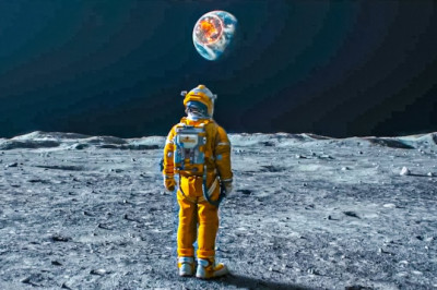 Asteroids Destroys Earth Leaving The Last Human On The Moon