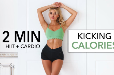 12 MIN KICKING CALORIES - Fun Cardio HIIT Workout - not dancy, suitable to do in public