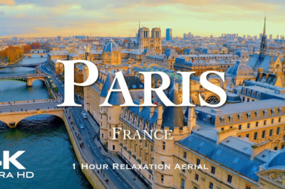 [4K] PARIS 2023 🇫🇷 1 Hour Aerial Drone Relaxation Film UHD | FRANCE