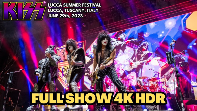 KISS live LUCCA SUMMER FESTIVAL - LUCCA, TUSCANY (ITALY) 29/06/2023 - FULL CONCERT [4K HDR] #kiss