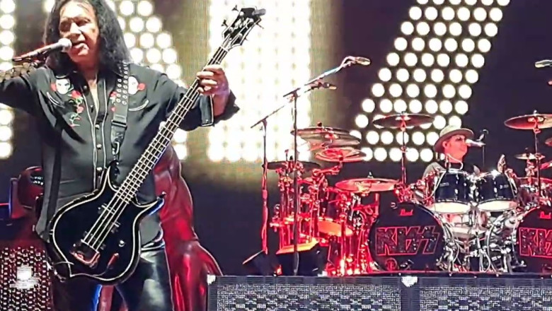 KISS in Prague, soundcheck, Gene speaks in Hungarian, 2023. June 10.