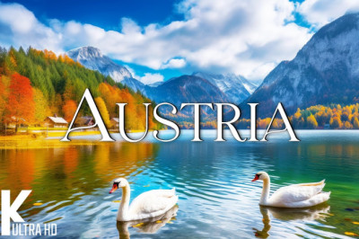 FLYING OVER AUSTRIA (4K Video UHD) - Scenic Relaxation Film With Inspiring Music