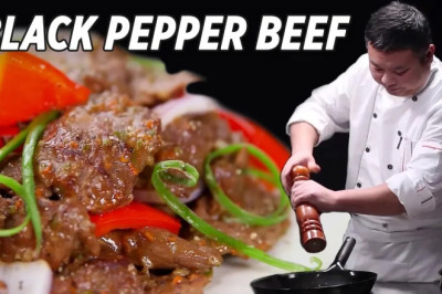 Easy beef recipe - Black Pepper Beef Stir Fry | Amazing knife skills • Taste Show
