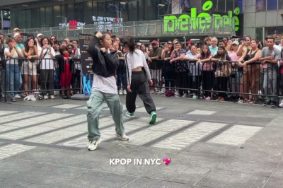1MILLION DANCE Yoojung Lee x Tina Boo: BLACKPINK Typa Girl 뉴욕 타임스퀘어 NY Times Square 2023.07.19