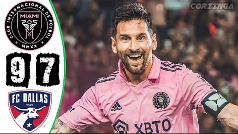 Messi Unbelievable FreeKick - Inter Miami vs Dallas 4-4 (5-3 PEN) Highlights - All Goals - 2023