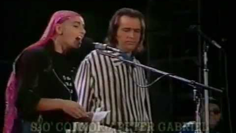 Peter Gabriel &amp; Sinéad O'Connor - Don't Give Up (Chile, 1990)