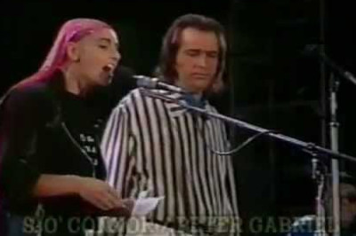 Peter Gabriel & Sinéad O'Connor - Don't Give Up (Chile, 1990)
