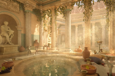 The Beautiful Ancient Roman Baths for Thinkers l Immersive Experience (4K)