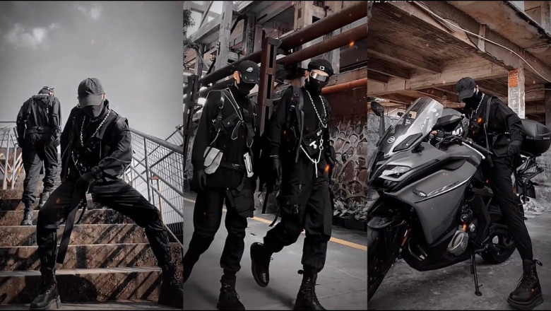 Chinese tik tok Black outfit is the best thing for black lovers