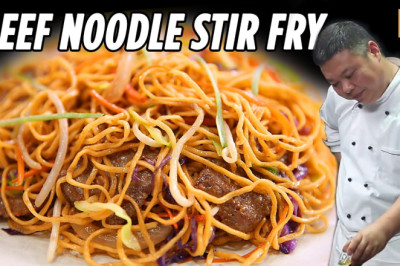 Simple Beef Noodles Stir Fry That Are Awesome | 家常牛肉炒面 • Taste Show