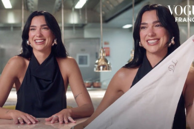 Dua Lipa tries Michelin-starred French food with Hélène Darroze | Vogue France