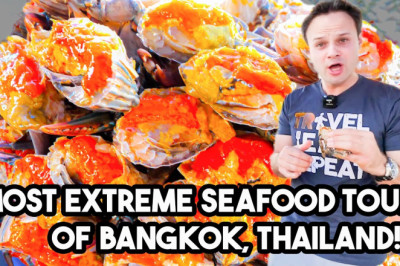 Most EXTREME Seafood Tour of Bangkok, Thailand (INSANE) , 18 Hours of Eating Thai Street Seafood!!!