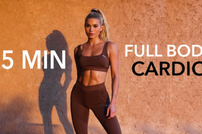 15 MIN FULL BODY CARDIO - burn lots of calories / No Equipment I Pamela Reif