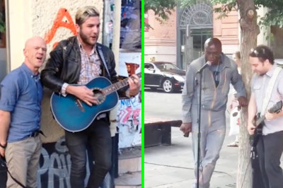 When Celebrities Surprising Street Performers By Joining Them