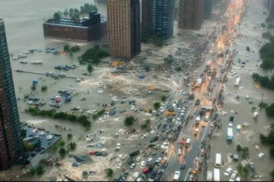 Apocalypse in New York! Monstrous flood in the largest city in the USA!