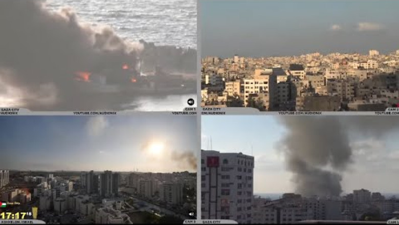 Live Webcams From Gaza  |  Conflict Zone ⚠  | Palestine Israel Gaza Strip