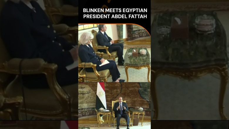 US Secretary of State Blinken Meets Egyptian President Abdel Fattah El–sisi | News9 | #shorts