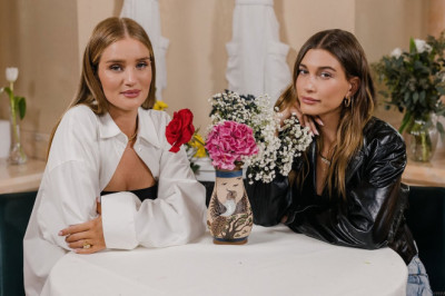 Rosie Huntington-Whiteley and Hailey have a tea party and make floral bouquets | WHO’S IN MY BATHROOM?