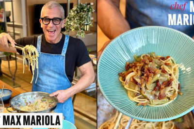 Che Delizioso primo piatto! Spaghetti con Carciofi Guanciale e Pecorino - Ricetta Chef Max Mariola