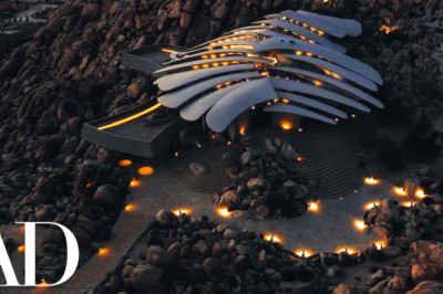 Inside a Breathtaking Desert Mansion That Looks Like A Fossil | Unique Spaces | Architectural Digest