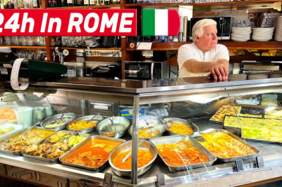 24 Hours Of ITALIAN FOOD In ROME - Best Roman Pizza & Local Street Food