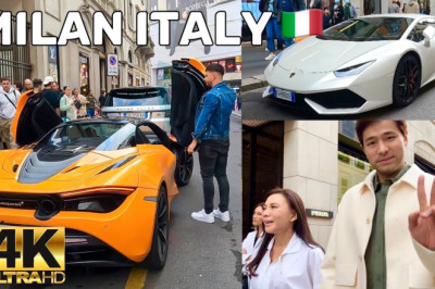 MILAN ITALY -  MOST EXPENSIVE STREETS IN EUROPE, VIA MONTENAPOLEONE WALKING TOUR 4K UHD