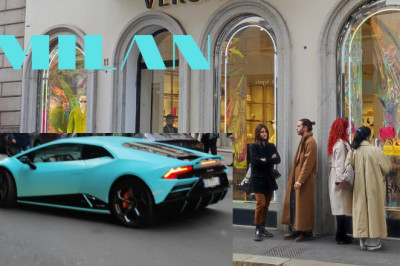 Walking in Milan 🇮🇹Via Montenapoleone 🇮🇹the Most Expensive street in Italy #whatarepeoplewearing