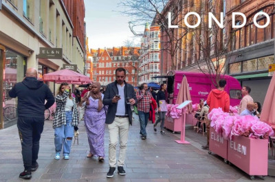 London City Walk in Spring, Walking London Chelsea to Hyde Park via Sloane Square, Knightsbridge 4K