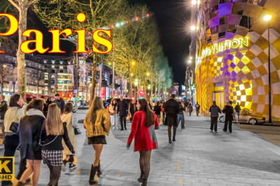 Paris, France🇫🇷 - Paris Evening Walk 2024  - 4K HDR walking tour  | Paris 4K | A Walk In Paris