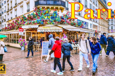 Paris, France🇫🇷 - Paris Walking Tour 4K HDR - 2024 March  | Paris 4K | A Walk In Paris