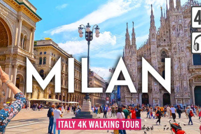 MILAN, Italy 4K Walking Tour - Captions & Immersive Sound [4K Ultra HD/60fps]